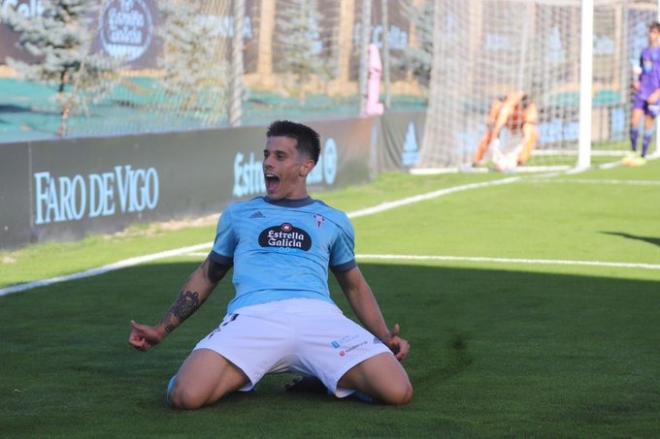 Alfon celebra un gol (Foto: RC Celta).