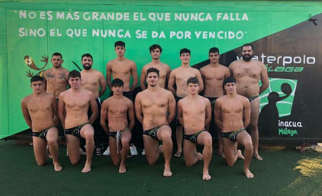 La plantilla del Club Waterpolo Málaga de la temporada 21/22.