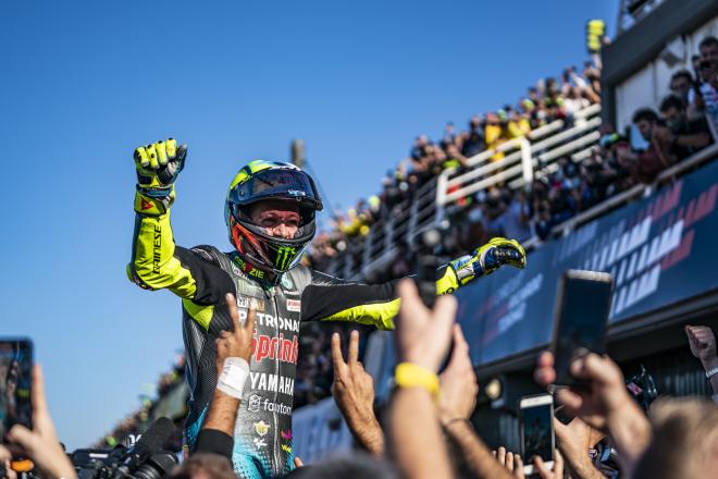 Valentino Rossi se despide de MotoGP en el Circuit Ricardo Tormo