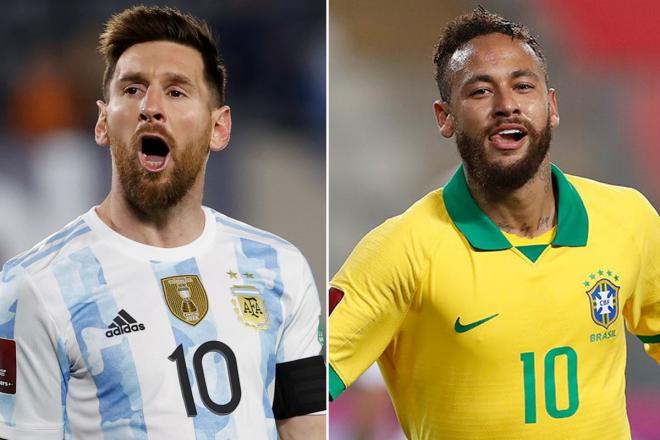 Messi y Neymar lideran el Argentina-Brasil.