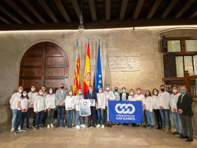 La delegación de los Gay Games 2026 es recibida por las instituciones valencianas