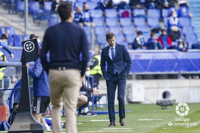 Ziganda, en el encuentro Real Oviedo-Amorebieta (Foto: LaLiga).