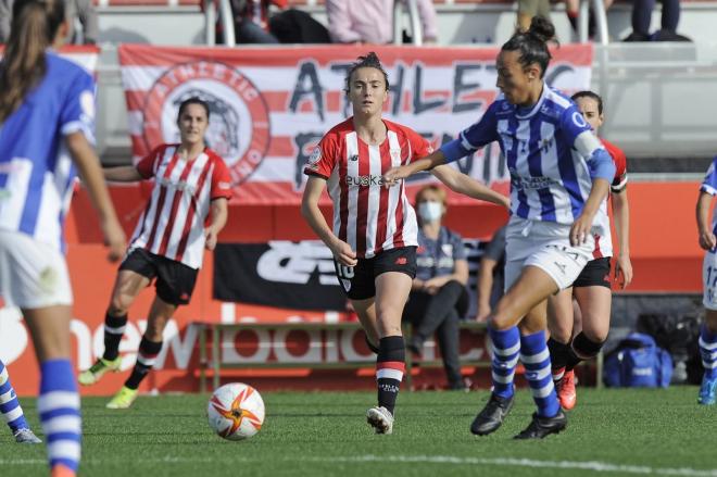 Ane Azkona en el duelo ante el Huelva en Lezama (Foto: Athletic Club).