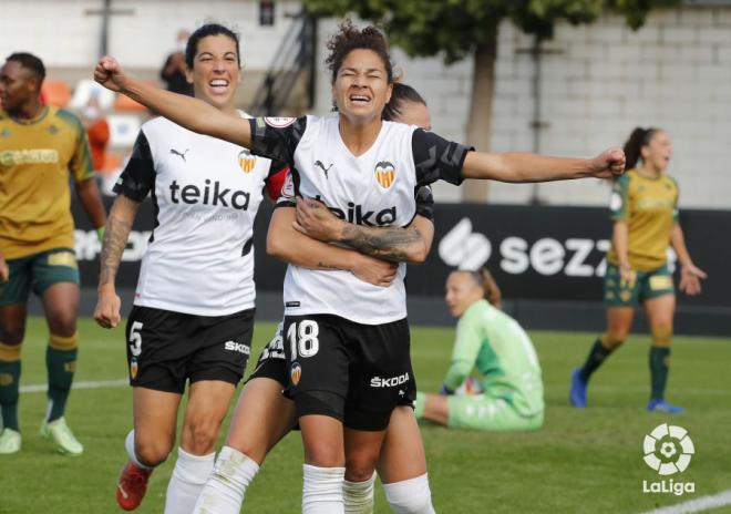 Valiosa victoria del VCF Femenino ante el Betis con un gol de Altuve (Foto: LaLiga)