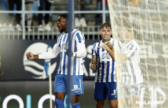 Sekou celebra su gol a Las Palmas (Foto: MCF).