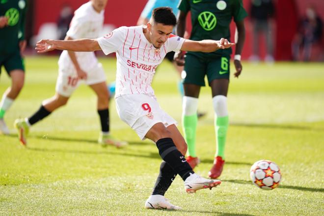 Diego Gallardo, autor del primer gol del Sevilla (Foto: SFC).