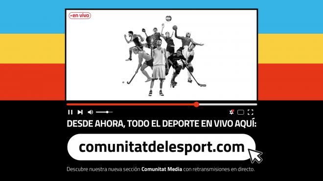 Todo el deporte valenciano, en vivo a través de la web de Comunitat de l’Esport