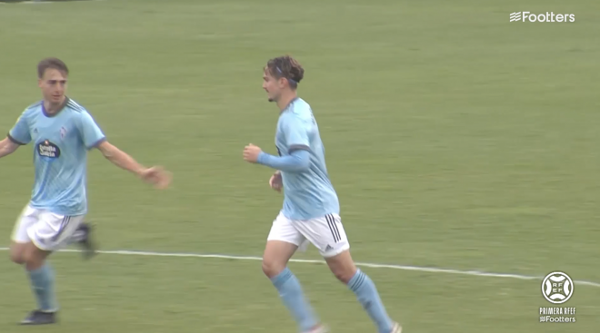 Celta B-Extremadura: Gol de Holsgrove