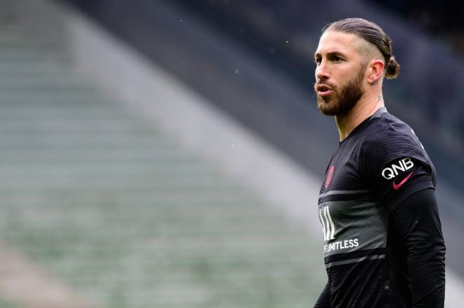 Sergio Ramos, en un partido con el PSG (Foto: Cordon Press).