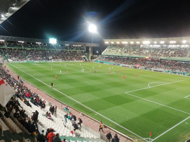 Estadio Nuevo Arcángel en el Córdoba - Sevilla de Copa del Rey. (Foto: ElDesmarque).