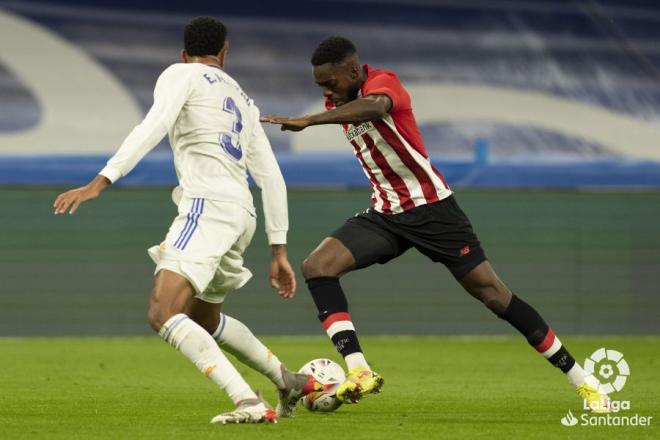 Iñaki Williams, ante el Real Madrid en el Bernabéu (Foto: LaLiga).