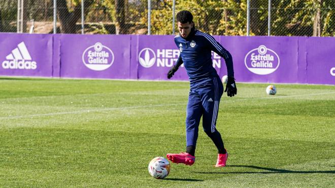 El Yamiq se entrena (Foto: Real Valladolid).