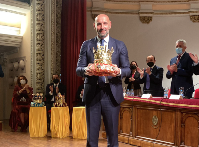 Monchi, Rey Baltasar de la cabalgata de Sevilla.