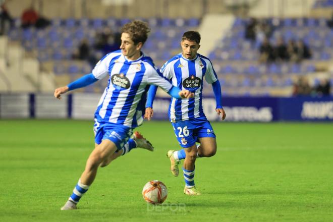 Los canteranos Yeremay y Noel en La Condomina (Foto: RCD).