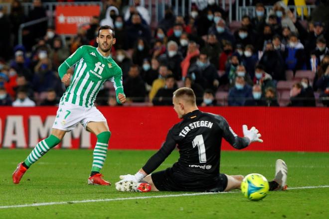 El gol de Juanmi en el Barcelona - Real Betis (Foto:LaLiga)