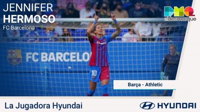 Jenni Hermoso, Jugadora Hyundai de la jornada 12 de la Liga Iberdrola.