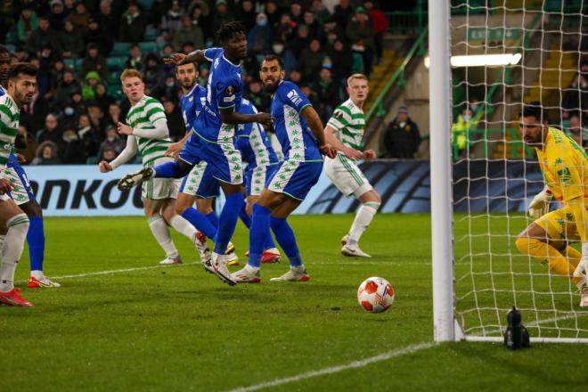 Imagen del gol del Celtic (Foto: Javier Martín)