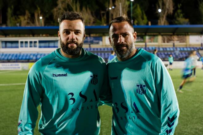 Edu Ramos junto a Apoño en el Alhaurín de la Torre (Foto: @ATCF_Oficial).