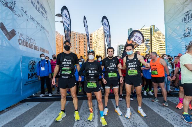 El ultrafondista que estrenó en valencia un un revolucionario dispositivo para el control de brace