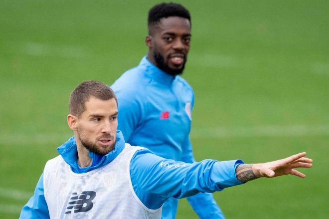 Entreno de Iñigo Martínez e Iñaki Williams en Lezama (Foto: Athletic Club).