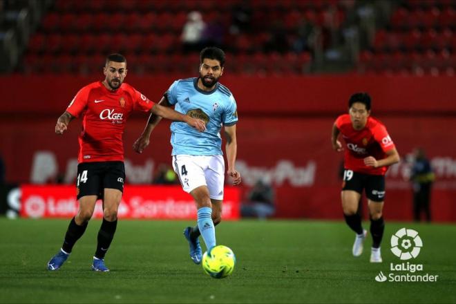 Araujo, durante el Mallorca-Celta (Foto: LaLiga).