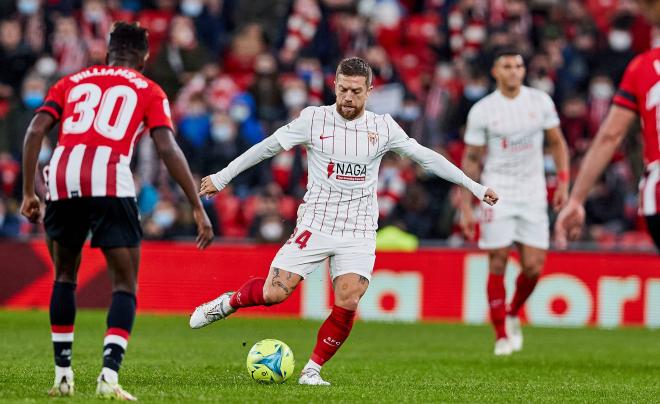 Papu Gómez, en el Athletic-Sevilla (Foto: Cordonpress).