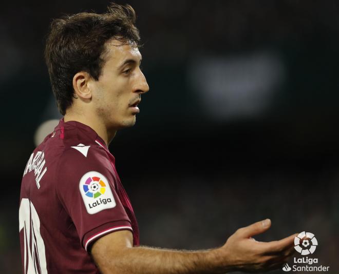 Mikel Oyarzabal, durante el Real Betis-Real Sociedad en el Benito Villamarín (Foto: LaLiga).