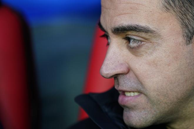 Xavi Hernández, en el Osasuna-Barcelona (Foto: Cordon Press).