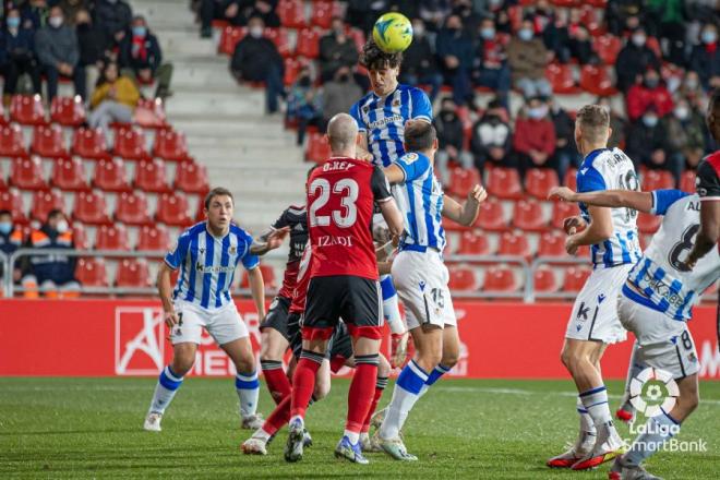 Lance del Mirandés-Sanse (Foto: LaLiga).