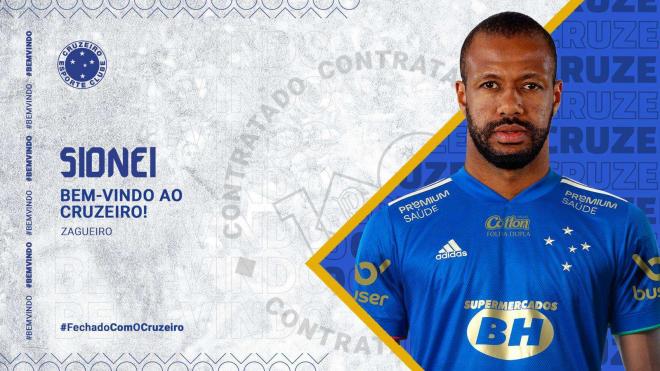 Sidnei, nuevo jugador del Cruzeiro.