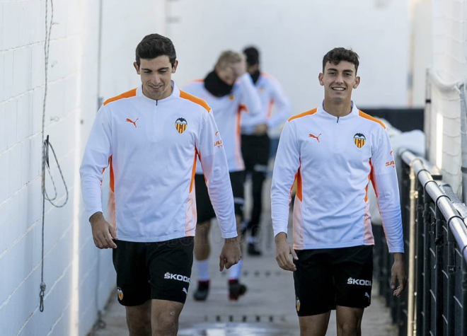 César Tárrega y Rubén Iranzo (Foto: Valencia CF)