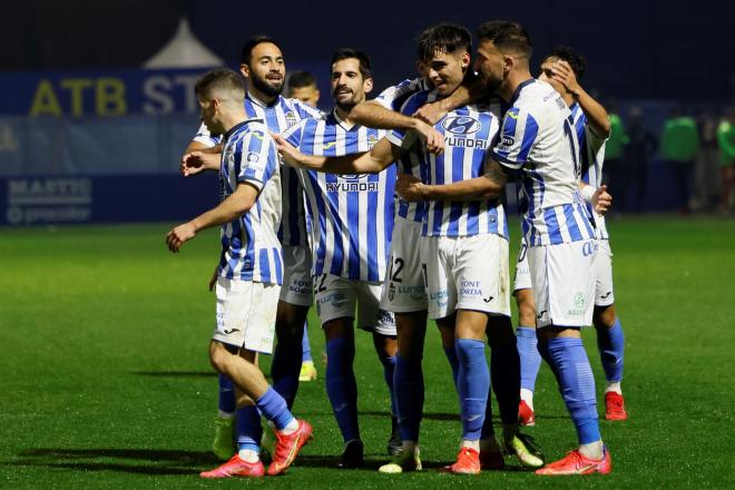 Celebración del Atlético Baleares (FOTO: EFE).