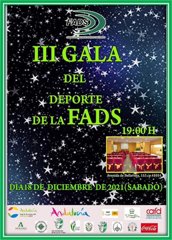 III Gala del Deporte de la Federación Andaluza deportes para sordos.