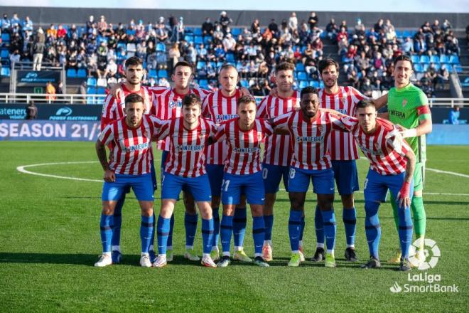 El once del Sporting ante el Ibiza (Foto: LaLiga).