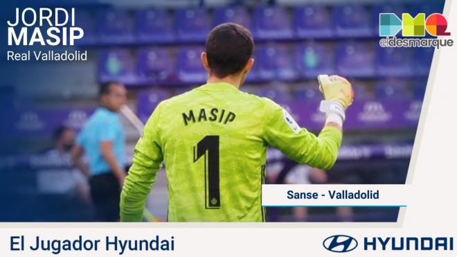 Masip, el jugador Hyundai del Sanse-Real Valladolid.