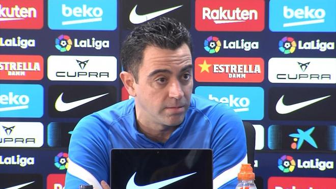 Xavi Hernández, entrenador del FC Barcelona.