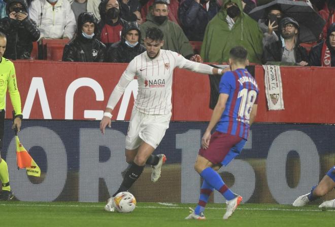 Jugada del Sevilla-Barcelona.