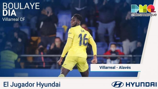 Boulaye Dia, Jugador Hyundai del Villarreal-Alavés.