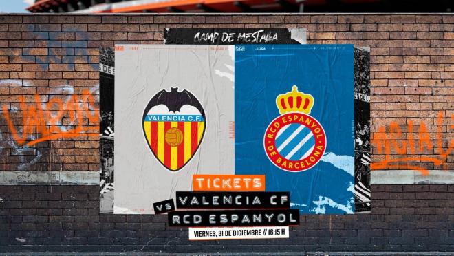 Cartel para el partido ante el Espanyol (Foto: Valencia CF)