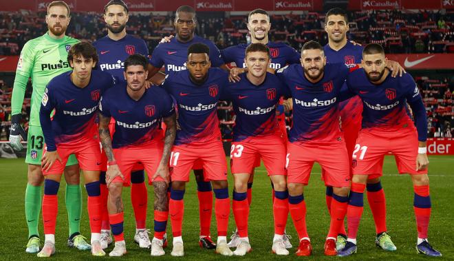 El once inicial del Atlético de Madrid ante el Granada (Foto: ATM).