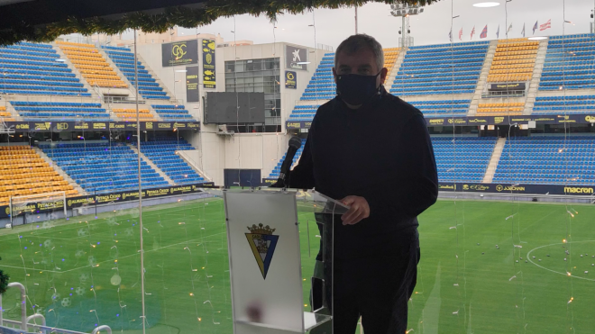 Manuel Vizcaíno, durante una rueda de prensa.