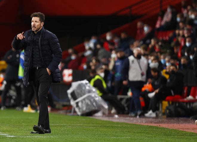 Simeone, en Los Cármenes (Foto: ATM).