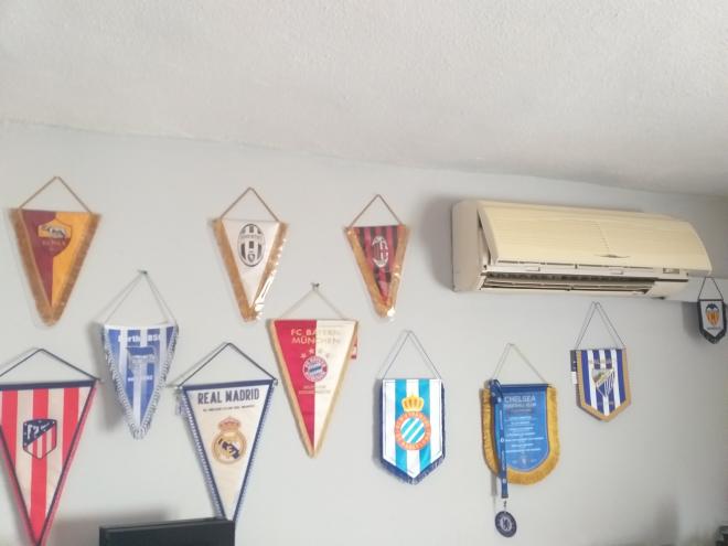 Escudo del Málaga junto al de otros grandes clubes de Europa (Foto: Twitter).
