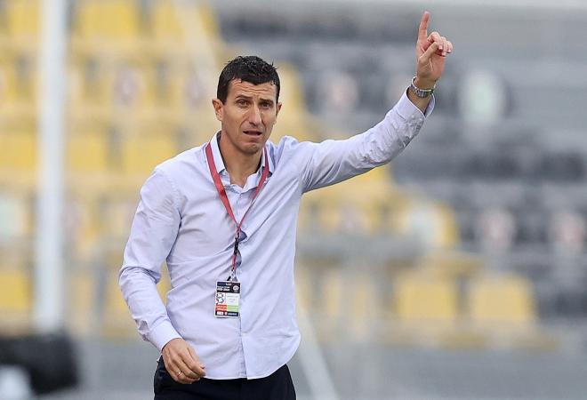 Javi Gracia, en su primer partido en Al Sadd (Foto: Al Sadd).