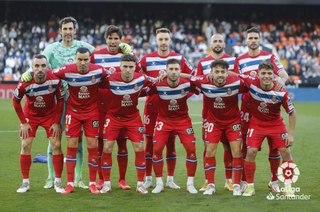 El once del Espanyol ante el Valencia (Foto: LaLiga).