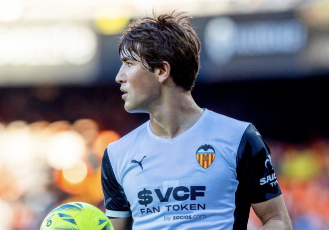 Jesús Vázquez se quedó fuera del once titular (Foto: Valencia CF)