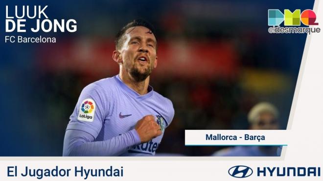 Luuk de Jong, Jugador Hyundai del Mallorca-Barça.