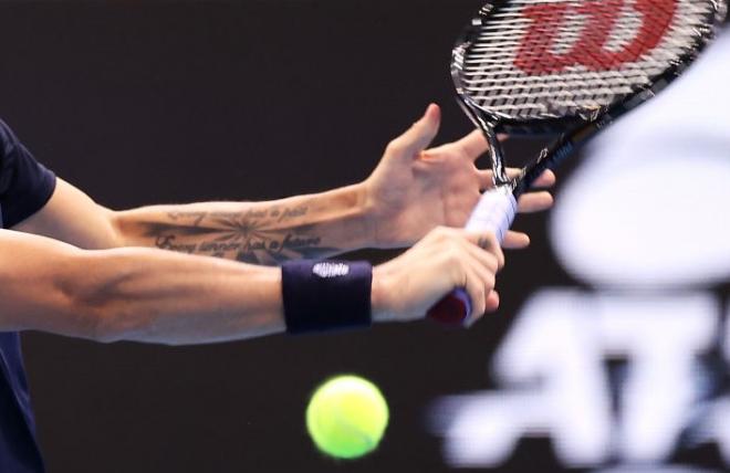 Un tenista durante un partido (Foto: ATP).