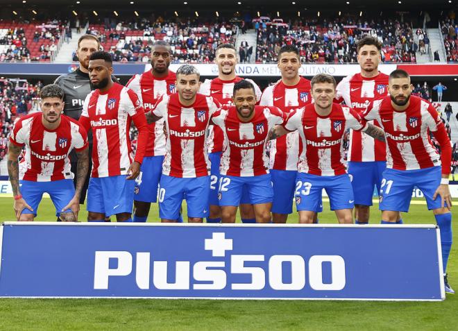 El once del Atlético de Madrid ante el Rayo (Foto: ATM).