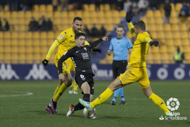 Ramón, en un lance del Alcorcón-Málaga (Foto: LaLiga).